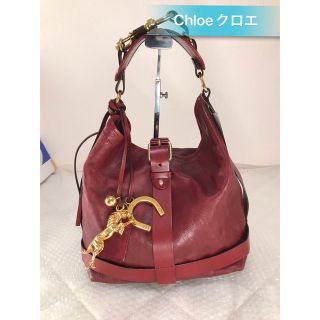 クロエ(Chloe)のクロエ Chlo ハンドバッグ 馬蹄チャーム付 レッド(ハンドバッグ)