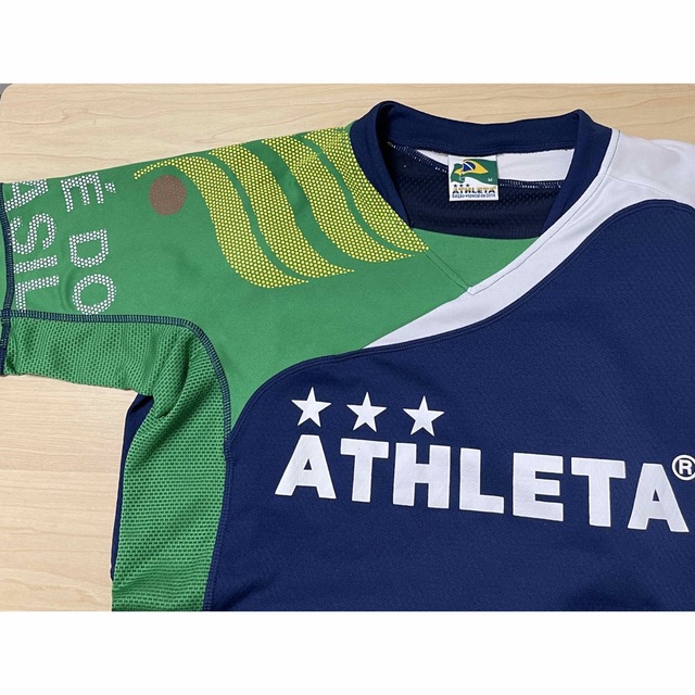 当店一番人気 美品アスレタATHLETA長袖tシャツ ブラジル ユニフォーム レプリカ白S