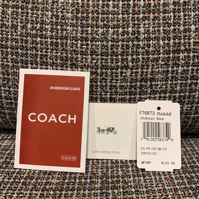 COACH(コーチ)の閉店セール価格　76873  コーチ　長財布　ブラック×ブラウン レディースのファッション小物(財布)の商品写真