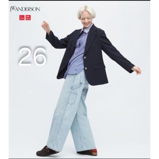 ユニクロ(UNIQLO)のユニクロ リラックスペインターパンツ サイズ26 BLUE(デニム/ジーンズ)