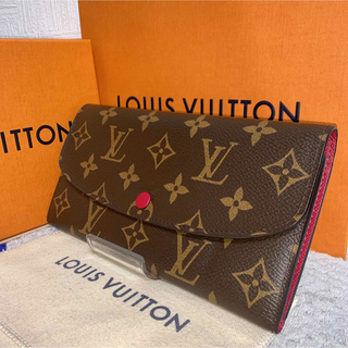 ルイヴィトン(LOUIS VUITTON)の【未使用級】 ルイヴィトン ポルトフォイユ エミリー フューシャ モノグラム(財布)