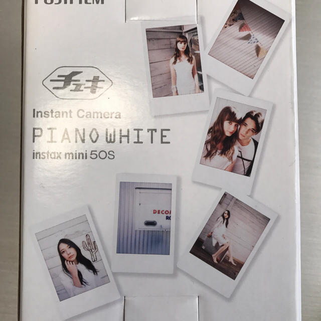 富士フイルム(フジフイルム)の【未開封】instax mini50S チェキ ピアノホワイト 本体 付属付き スマホ/家電/カメラのカメラ(フィルムカメラ)の商品写真