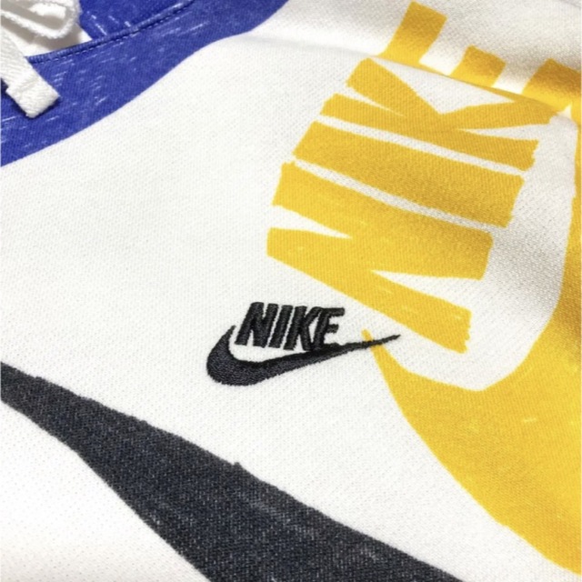 希少 NIKE プルオーバーパーカー ビッグロゴ ナイキ デカロゴ 黄色