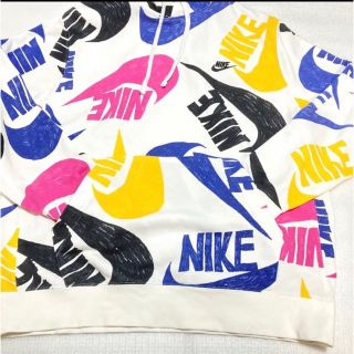 【美品☆希少XL】NIKE ナイキ マルチカラー パーカー 刺繍ロゴ 即完売