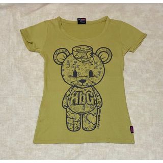 HbG - 【美品】HbG  Tシャツ　くま　みどり