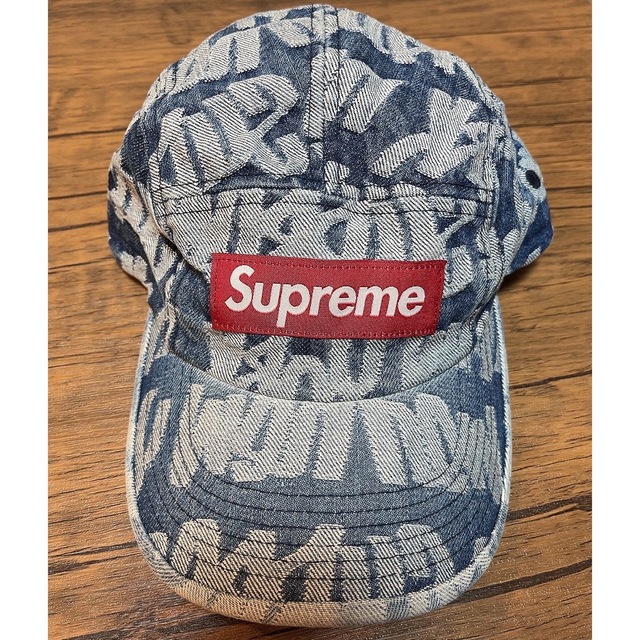 supreme Fat Tip Jacquard Denim Camp Cap