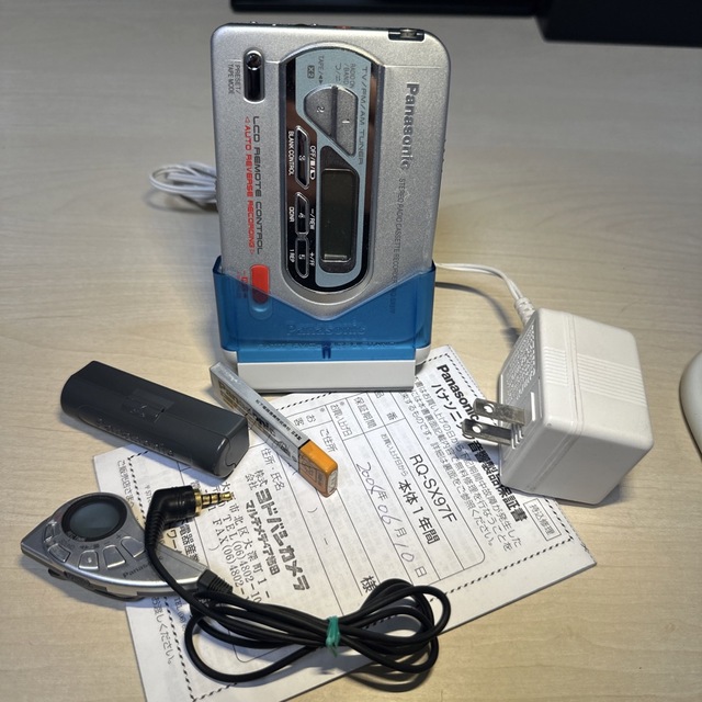 日本製/今治産 【美品DE可動品】Panasonic カセットレコーダー RQ