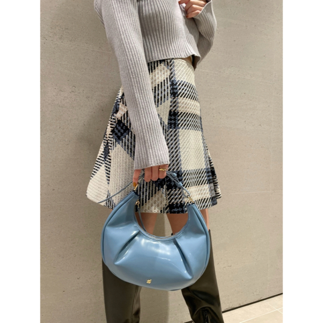 【新品未使用】SNIDEL ロービングチェックミニスカート アイボリー 0 【新品未使用】SNIDEL ロービングチェックミニスカート アイボリー 0