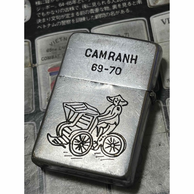 送関込 【ベトナムZIPPO】本物 1969年製ベトナムジッポー「シクロ