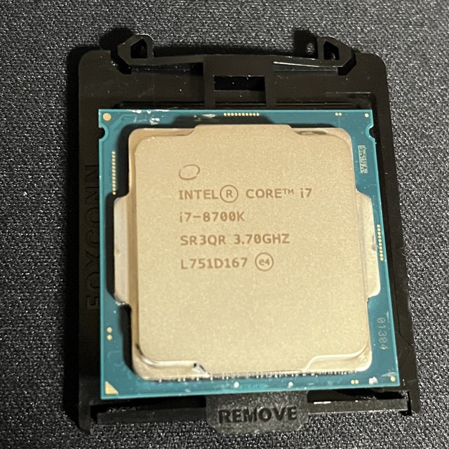 インテル Core i7-8700K 3.70GHz CPU 動作確認済み