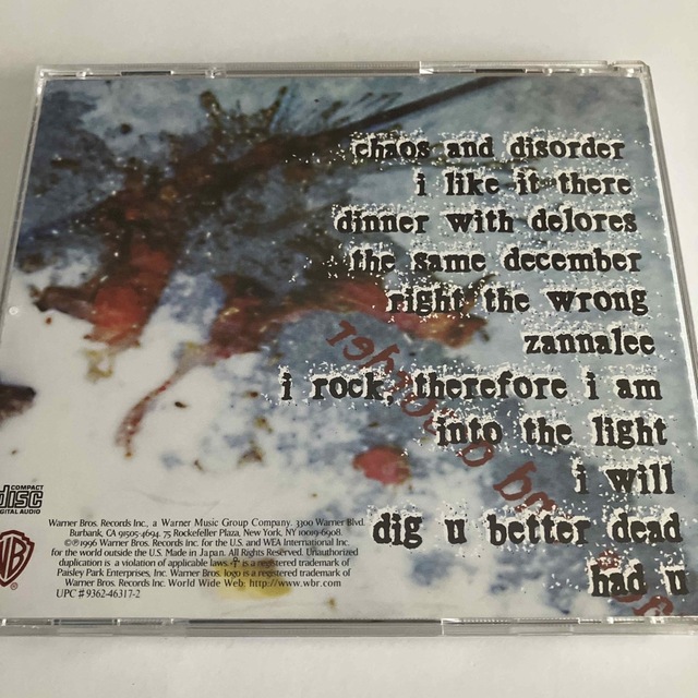 Prince(プリンス)のChaos and Disorder / Prince エンタメ/ホビーのCD(ポップス/ロック(洋楽))の商品写真