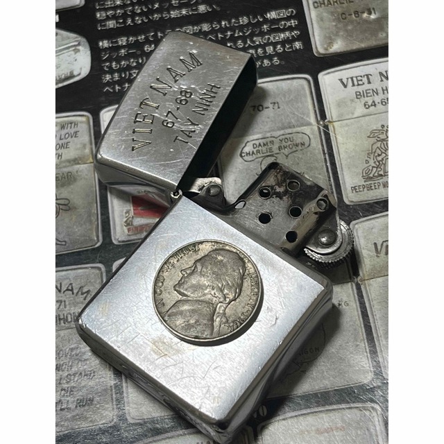 【ベトナムZIPPO】本物 1967年製ベトナムジッポー「チャーリーブラウン」