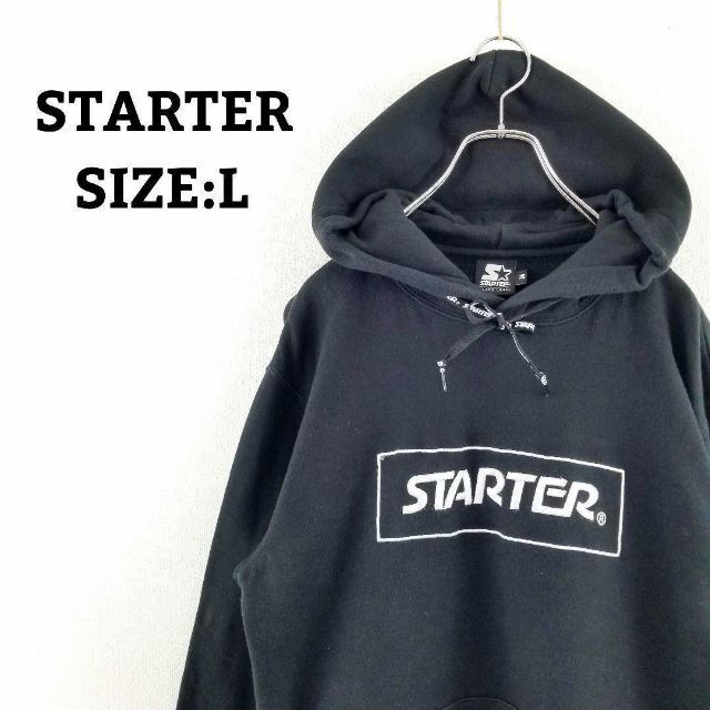 STARTER - 古着 スターター starter パーカー スウェット 刺繍ロゴ