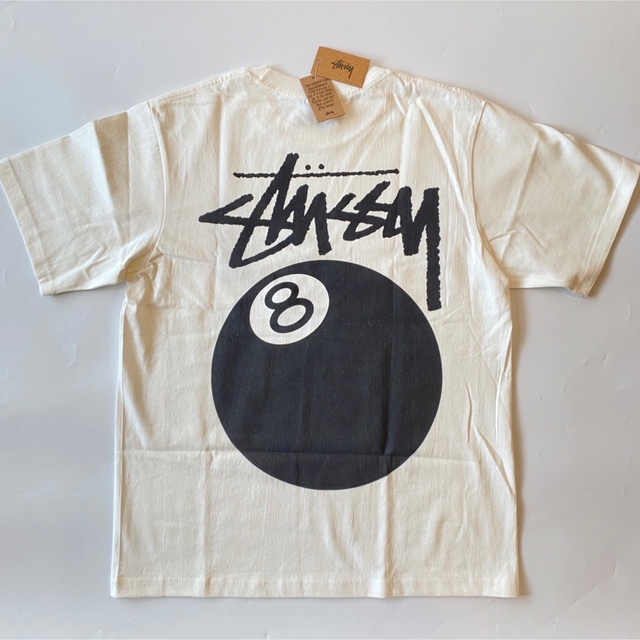 【Mサイズ】新品 タグ付き stussy 8ボール Tシャツ ホワイト