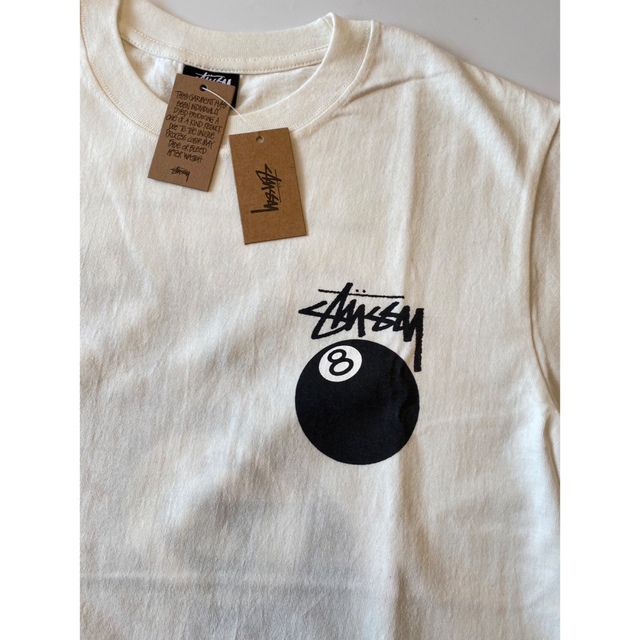 STUSSY(ステューシー)の【Mサイズ】新品 タグ付き stussy 8ボール Tシャツ ホワイト メンズのトップス(Tシャツ/カットソー(半袖/袖なし))の商品写真