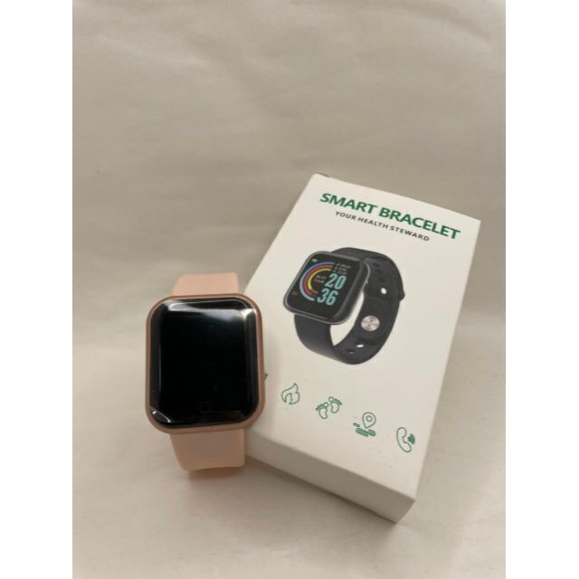 Y68スマートウォッチ　人気　時計　新発売　Bluetooth　桃　話題 メンズの時計(腕時計(デジタル))の商品写真