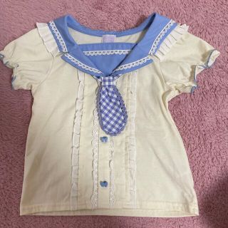 アクシーズファム(axes femme)のaxes femme kids セーラー風Tシャツ120サイズ(Tシャツ/カットソー)