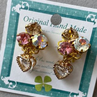 handmade♡キラキラビジューイヤリング04(イヤリング)