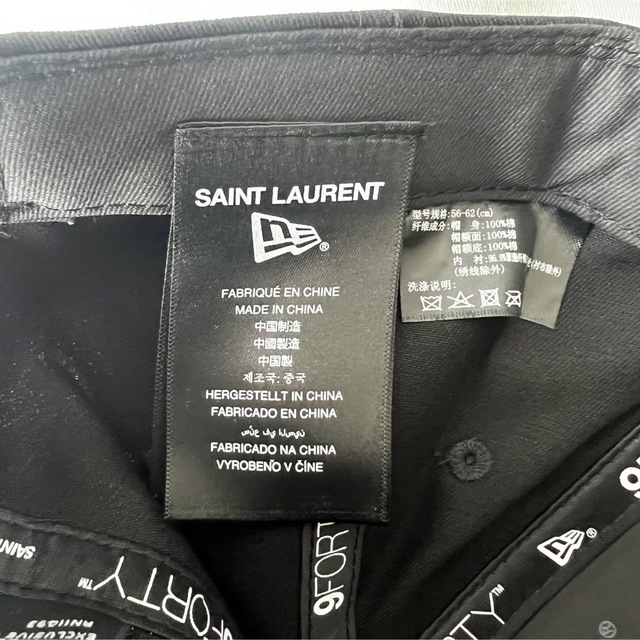 Saint Laurent(サンローラン)の【新品未使用 海外限定】サンローランニューエラ　コラボキャップ メンズの帽子(キャップ)の商品写真