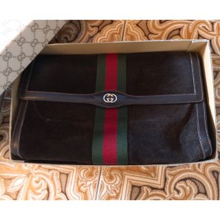 グッチ(Gucci)のオールドグッチ　シェリー　クラッチバッグ箱あり　ヴィンテージ　古着(クラッチバッグ)