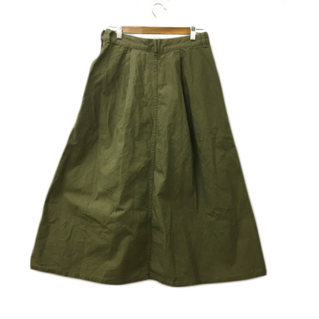 coen(コーエン)のコーエン スカート フレア ロング タック 無地 MEDIUM 緑 グリーン レディースのスカート(ロングスカート)の商品写真
