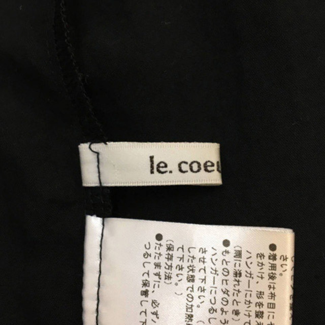 le.coeur blanc - ルクールブラン シャツ ブラウス プリーツ 無地