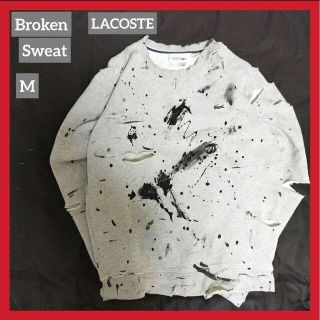 ボロスウェット トレーナー grunge sweat ダメージ デカロゴ 長袖