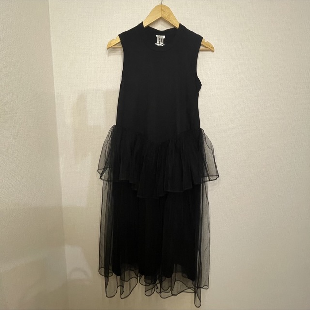 noir kei ninomiya チュール ワンピース XS 黒