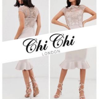 チチロンドン(Chi Chi London)の新品タグ付き✨　Chi Chi London チチロンドン　UK8 マーメイド(ひざ丈ワンピース)