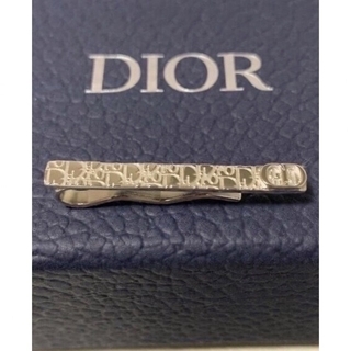 ディオール(Dior)のDIOR オブリーク シルバー ネクタイピンク タイピン(ネクタイピン)