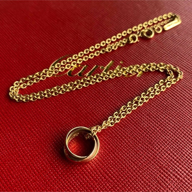 カルティエ Cartier トリニティ ネックレス K18 フォルサチェーン