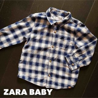 ザラキッズ(ZARA KIDS)のZARA BABY【3回着用】98cm チェックシャツ(ブラウス)