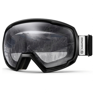 スキーゴーグル 両層レンズ UV紫外線カット メガネ対応 曇り止め(ウエア/装備)