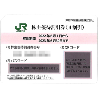 ジェイアール(JR)の【GWに！】東日本旅客鉄道♡株主優待(その他)