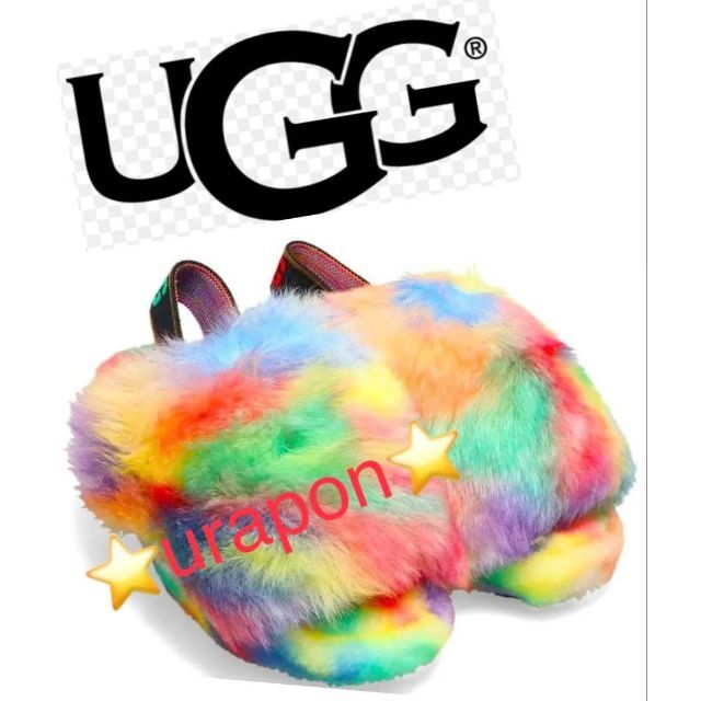 レディース完売しました。。。。。✨24cm✨新品✨UGG✨FLUFF YEAH PRIDE