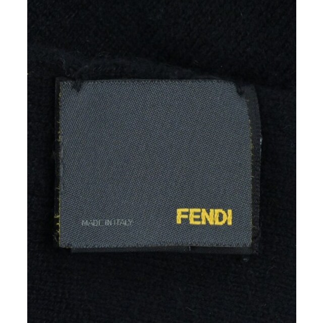 FENDI フェンディ ストール - 黒x茶系