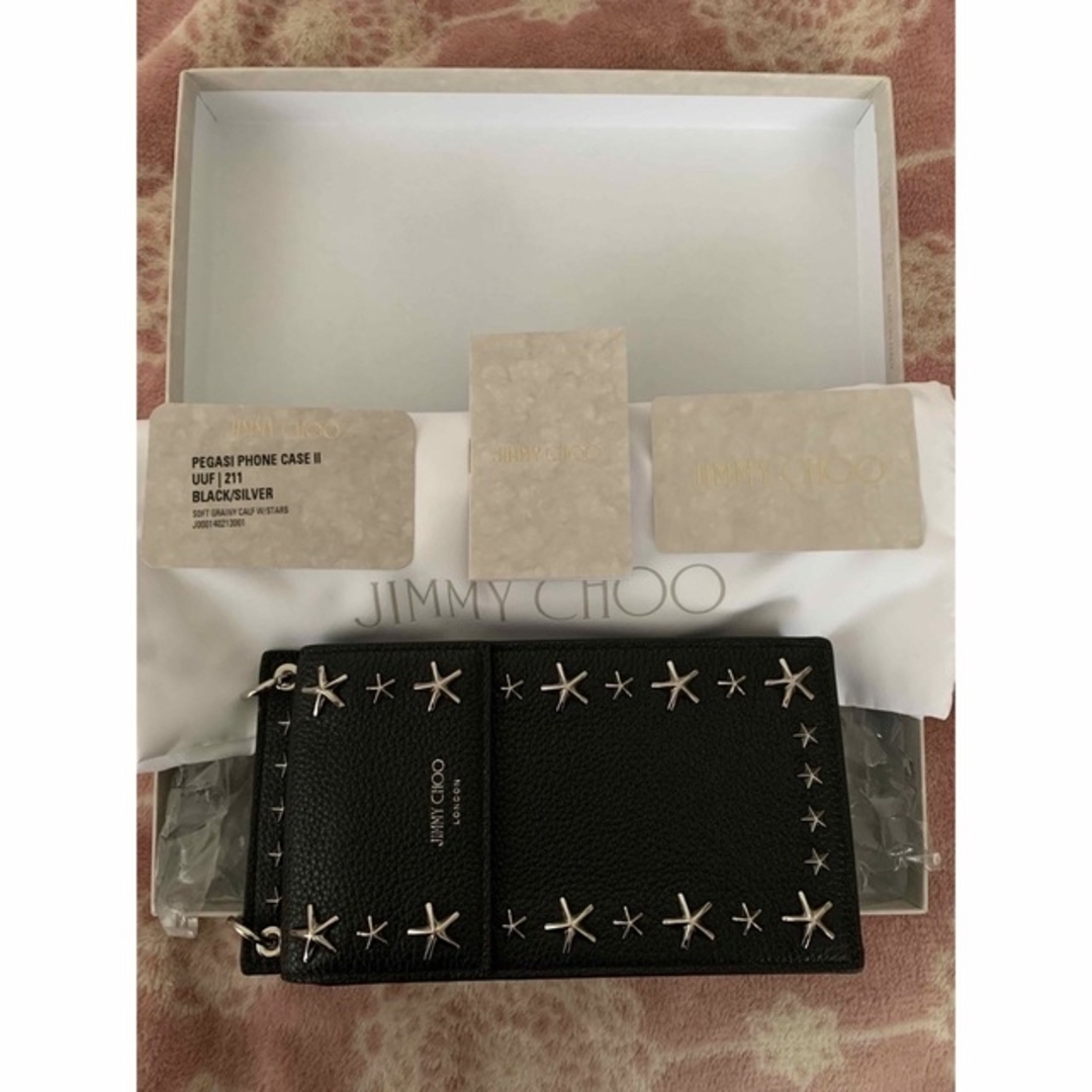 新品未使用 ジミーチュウ フォンフォルダ スマホケース スマホバッグ