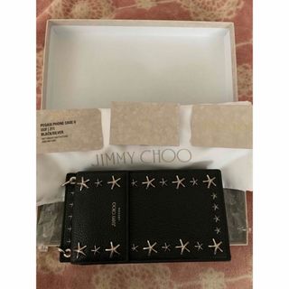 ジミーチュウ(JIMMY CHOO)の新品未使用　ジミーチュウ　フォンフォルダ　スマホケース　スマホバッグ(モバイルケース/カバー)