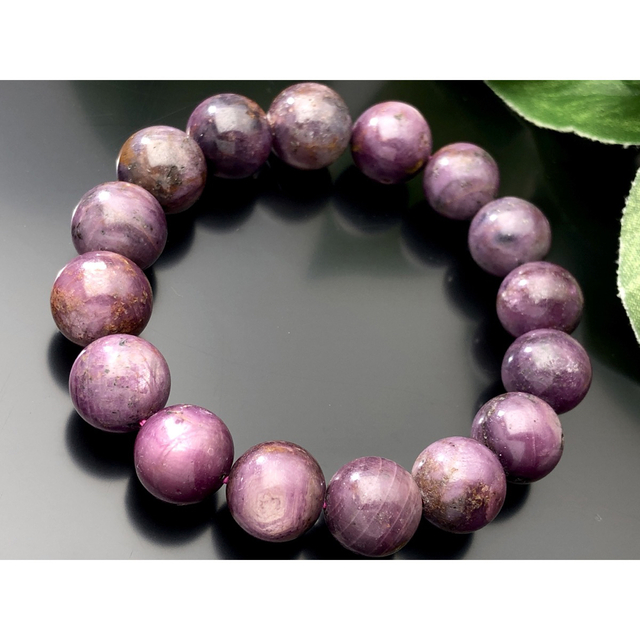 天然石ブレスレット スタールビー /約12mm/1本 /パワーストーン