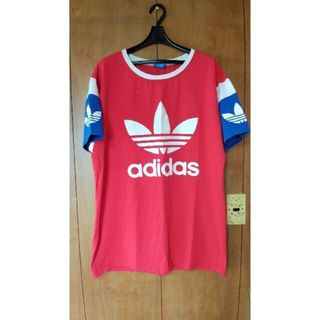 アディダス(adidas)のアディダス！トレンドなビッグシルエットと配色が可愛い！印象に残るビッグTシャツ(Tシャツ(長袖/七分))