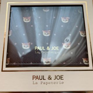 ポールアンドジョー(PAUL & JOE)のPAUR＆JOE ポール&ジョー　 ヌネット　猫　パス　カードケース ブラウン (名刺入れ/定期入れ)