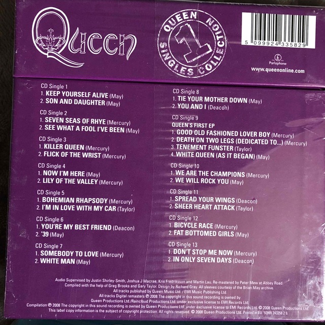 QUEEN／シングル・コレクション・全4巻セット