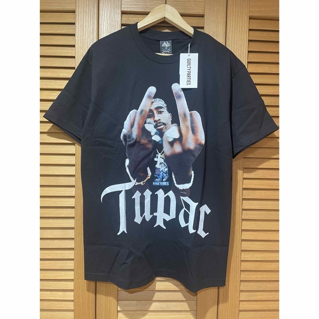 WACKO  MARIA×TUPAC Ｔシャツ ＬTシャツ/カットソー(半袖/袖なし)