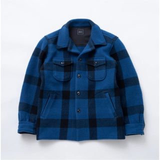 ブルー×ブラックチェックサイズLサイズ rats buffalo check シャツ ジャケット