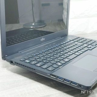 富士通 - 美品✨人気富士通の黒ノートパソコン❗すぐ使える設定済❗BD