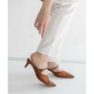 ランダ(RANDA)の【BROWN】チュールミュールパンプス(その他)