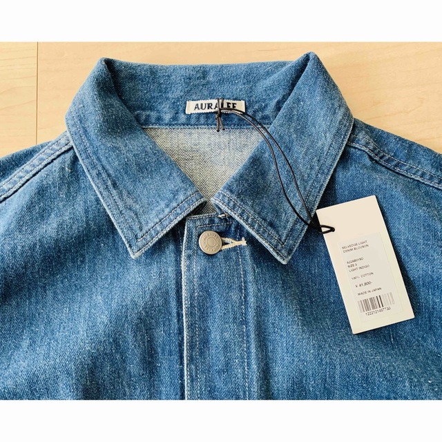 AURALEE(オーラリー)のAURALEE SELVEDGE LIGHT DENIM BLOUSON メンズのジャケット/アウター(Gジャン/デニムジャケット)の商品写真