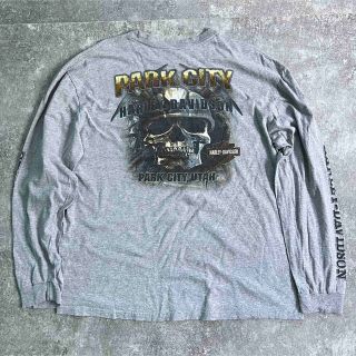 ハーレーダビッドソン(Harley Davidson)の【希少】Harley-Davidson ロングTシャツ　ビッグサイズ　XL(Tシャツ/カットソー(七分/長袖))