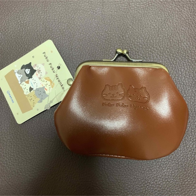 激安通販ショッピング ふくふくにゃんこ がま口 コインケース 新品未使用 靴下にゃんこ がま口ポーチ
