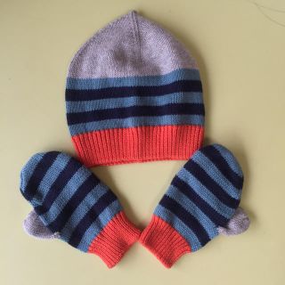 ベビーギャップ(babyGAP)の0〜6カ月 帽子＋手袋セット♡(帽子)